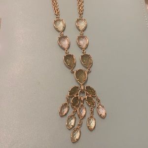 Kendra Scott double strand dangly necklace